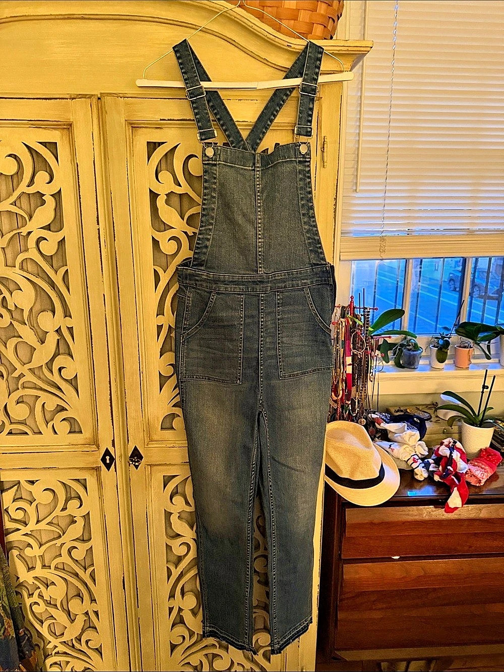 Madewell Denim Overalls in Blue Size Medium